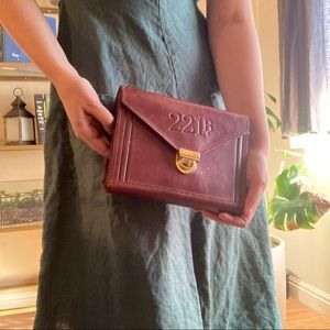 221B Baker Street Sherlock Makeup Pencil Clutch